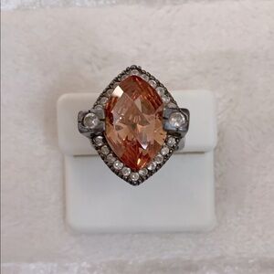 Sterling Silver Marcasite Gemstone Ring